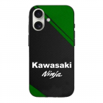 Coque Iphone 16 logo kawasaki ninja moto