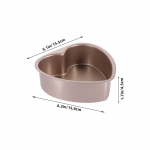 S&uuml;damekujuline p&otilde;hjaga koogivorm roostevabast terasest k&uuml;psetusvorm k&ouml;&ouml;gitaldriku jaoks magustoitude jaoks, mis sobib suurep&auml;raselt pidudeks