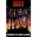 Klassika rokkb&auml;nd &ldquo;Kiss Revenge&rdquo; Vintage Art Metal Plakat Retro Man Cave Music Club Baar Pubi Kohvik Dekoratiivsed plaadid 20x30cm &otilde;unaroheline v&auml;rv