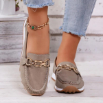 Naiste kingad 2024 Br&auml;ndi Loafers Naiste pl&auml;tud Moodsad Metallist Dekoratsioonid Vabaaja lamedad Naised Uued Suures suuruses soliidsed madalad kontsad 36