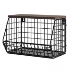 1 puuviljade hoiukorv, paksendatud metallist kokkupandav &uuml;lemise riiuli ja konksudega Seinale paigaldatav t&ouml;&ouml;lauale K&ouml;&ouml;gi juurviljade hoidik maitseainehoidik must