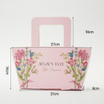Portable Flower Box Paper Handbag Gift Bag box Wedding Party Gift Box Packaging Handy Flower Basket For Wedding Other