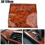 1* Auto keskkonsooli trimmikleebis 30*120CM kastanpruun auto interj&ouml;&ouml;ri isetehtav kile puidus&uuml;&uuml; vin&uuml;&uuml;lkleebis interj&ouml;&ouml;ri dekoratiivosad CHINA