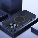 Metallist magnetiline matt &uuml;mbris telefonile iPhon 12 13 14 15 Pro Max 14Plus Magsafe'i katte objektiivi sulamist kilest alumiiniumraam juhtmevaba laadimine For iPhone 16 pro