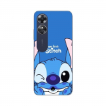 Coque Oppo A17 stitch cute ohana stitch bleu front bleu Maniacase