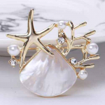 S&uuml;vamere imitatsiooniga pross, moodne kivist merit&auml;ht, temperament, elegantne mantli aksessuaarid