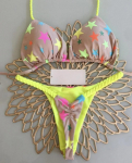 Uued naiste bikiinid Split Print Ujumisriided Mood G-string Beach Holiday L