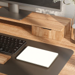 T&auml;iustatud juhtmevaba Bluetooth puuteplaat, Sile klaaspind, Mitmikpuude tugi, Alumiiniumist USB juhtmevaba/juhtmega Win/Mac puuteplaat 03938