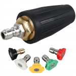 K&otilde;rgsurvepesuri pihustusotsiku komplekt 1/4 Quick Connect 360 p&ouml;&ouml;rleva turbootsikuga pihusti 4000 PSI mitme kraadiga pihustusotsik