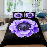 Lilleline tekikott moonidega Elavad kroonlehed Pungad Pastoraalne puhtus Looduskujundus Dekoratiivsed voodiriided Punane Roheline naistele t&auml;iskasvanutele 173x218cm 2pcs