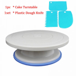 27 cm plastist koogi p&ouml;&ouml;rdlaud, p&ouml;&ouml;rlev koogi plastikust taignanuga 10-tollise koorekookide aluse koogi p&ouml;&ouml;rdlaud kuum sal