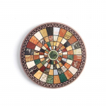 Retro loominguline k&otilde;rvetusvastane kohvialus s&ouml;&ouml;gilaud Soojusisolatsioon libisemisvastane keraamiline korgist potimatt Alusalus Kodukaunistus 11x11cm