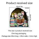 Cartoon Mouse Hole seinakleebis, elutoa ja toa kaunistamiseks isekleepuv seinakleebis