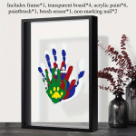 Perekonna k&auml;ej&auml;lje raamikomplekt, pere m&auml;lestusraam, s&otilde;brap&auml;eva kingitus, kingitused uutele ja tulevastele vanematele perele, isetegemise kunstiprindiraam must