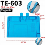 Adsorptsiooni jootmismati platvorm magnetisolatsiooniga t&ouml;&ouml;matt kuumakindel sinine BGA jootejaama silikoonist remondipadi