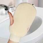 1 tk vann koorimiseks Kooriv kehapuhastuskoorija Mitt Rub Dead Skin Kindad du&scaron;i jaoks Kehahari k&auml;ter&auml;tik SPA vaht kehamassaaž roheline