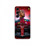 Coque Samsung Galaxy S25 Plus Lewis Hamilton Ferrari officiel Maniacase