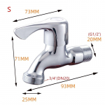 Moodne moodne aed messing, pikendage kiiresti avatav kraan Pesumasin k&uuml;lma vee kraan 3/4 ' vee v&auml;ljalaskeava