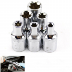 Terasest ajami pistikupesad E4 E5 E6 E7 E8 E10 6tk 1/4 tolli Torx Star k&auml;sit&ouml;&ouml;riistad
