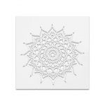 Plakatid isetegemiseks - Vastupidavad ja korduvkasutatavad A3 plakatiprint &scaron;abloonid Mandala l&otilde;uend, sealhulgas puitkangas 3-50*50cm