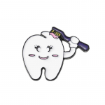 Cartoon hambaharja pin &ndash; hambakujuline sulamist pross XZ8306