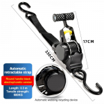 Sisset&otilde;mmatav automaatne p&otilde;rkrihm automaatselt kokkut&otilde;mbuv pakkelint sisset&otilde;mmatavad rihmad mootorratastele mugavad pagasirihmad as the picture