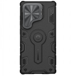 NILLKIN Samsung Galaxy S25 Ultra telefoni&uuml;mbris CamShield Armor Jalgmagnetiline Kaamerakaitse Tagakate Samsung S25 Ultra must