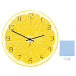 Unikaalne moodne sidrunipuuviljamustriga akr&uuml;&uuml;list kodukontori rippuv kella seinakaunistus