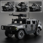 WW2 military Humvee Jeep 2 Mode Soomuss&otilde;iduk Armee Auto Ehitusklotsid Klotsid Klassikaline Mudel Moc M&auml;nguasjad Poistele Lastele Kingitus must