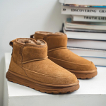 Northeast Meeste Ehtsast Nahast Lumisaapad, Talv 2024, Paksu Sametvoodriga, Soojad L&uuml;hikesed Saapad 39