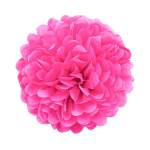 1tk komplekt 7,8-tolline roosipunane paber Pom Pom paberist lilled kaunistused pom pom paberist pallid s&uuml;nnip&auml;evapeoks 7.8 inch