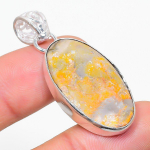 Bumble Bee Jasper Handmade 925 Sterling Silver Gift Pendant 1.77 o0r14