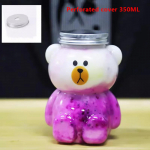 Kawaii v&auml;ikesed karu veepudelid piima jaoks tee kohvi mahla kaasaskantav joogitass Kodune l&auml;bipaistev mahlapressimise joogipudel 500ML