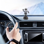 Auto armatuurlaua kaunistused loomingulise skeleti ornament p&auml;ikeseenergia bobble pea Halloweeni rekvisiidid m&auml;nguasjad festival CN