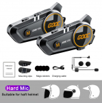 Motorcycle Wireless Helmet Intercom Headset Stereo Bluetooth 5.3 Hands Free Call IPX67 Waterproof 1100mA 1000H Long Standby