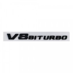 3D auto poritiiba nimesilt V8 BITURBO embleemi kleebiste logo W463 W222 W204 W205 CLS W218 C63S W213 W212 m&auml;rgikleebise tarvikud Flat must