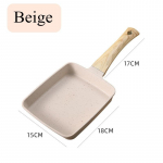 Ruudukujuline Tamagoyaki mittenakkuva pann Maifan Stone Omlett Pannkook Munarull Kastrul keedupotid K&ouml;&ouml;gin&otilde;ud K&ouml;&ouml;gin&otilde;ud