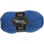 Pelote de laine pour b&eacute;b&eacute;s Baby Wool Yarn - bleu - 172 m