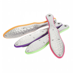 Roostevaba terasest jalaraspel, kalluse, surnud naha eemaldaja, kooriv pedik&uuml;&uuml;r, k&auml;si, manuaalne jalaviil