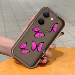 Pehme silikoonist ruudukujulise redeli mustriga telefoni&uuml;mbris, t&auml;ielikult kattev, kaamera p&otilde;rutuskindel kaitse, kummist &uuml;mbris Vivole Vivo G2 5G pruun