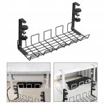 Desk Wire Management Rack and Cord Organizer Practical Easy to Install Adjustable