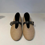 Moodsad Kalamehe Kingad Kudumispannal Lamedad Kingad Retro Espadrillid Gladiaatorikingad Hingavad Mary Jane Vabaaja Naiste Mokassiinid 35 khaki