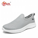 YRZL Moesneakerid Meestele Hingavad Unisex Vabaaja Jalan&otilde;ud V&auml;litingimustes Libisemiskindlad Madalad Mokassiinid Jalutamiseks Kerged Meeste V&otilde;rgust Tennised 43 helehall v&auml;rv