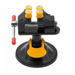 Mini reguleeritav fikseeritud elektriline v&auml;ike lauapink 360 &deg; p&ouml;&ouml;ratav veski Rotary Hand Trell iminapaga fikseeritud raam Pack of 1 must