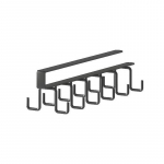 Punch-free kaherealised konksud k&ouml;&ouml;k kapi all riiul Kruus tassi riidepuu konks Raud rippuv nagi hoidik k&ouml;&ouml;gikapi korraldaja must