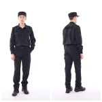 Must veniv pikkade varrukatega turvat&ouml;&ouml;taja pluus ja cargo p&uuml;ksid, unisex, t&auml;iskasvanutele 5XL must