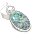 Ruby Fuchsite Handmade 925 Sterling Silver Jewelry Pendant 1.89 w7e75