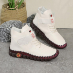 Br&auml;nd K&otilde;rge s&auml;&auml;rega Karusnahast Naiste Saapad Talvised Pahkluusaapad K&auml;sitsi &Otilde;mmeldud Niidiga Nahast Mokassiinid Puuvillased Kingad Naised L&uuml;hikesed Lumesaapad Botas 39