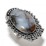 Boulder Opal Handmade 925 Sterling Silver Jewelry Ring Size 7 l1y41
