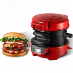 500W multifunktsionaalne burgerimasin, mini hommikus&ouml;&ouml;gimuffinite valmistaja, majapidamises kasutatav mittenakkuva pinnaga elektriline burgerimasin